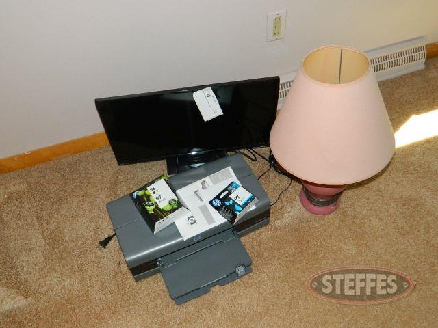 Computer Monitor, HP Printer, Lamp_1.jpg